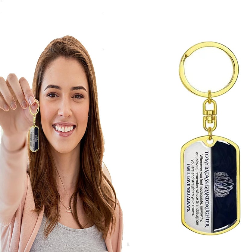 سلسلة مفاتيح تذكارية للحفيدة، هدايا من الجد والجدة إلى حفيدتي الرائعة