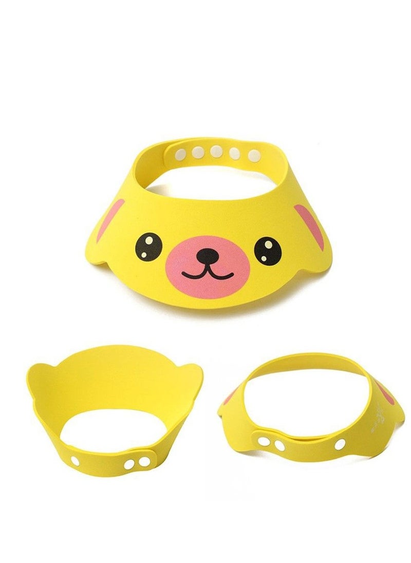 Generic Kids Adjustable Bathing Protection Cap Cartoon Visor Shower Cap for Wash Hair  - Image 2