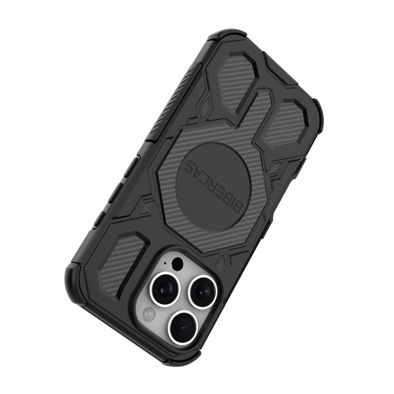 BIBERCAS For Iphone 16 Pro Real Color Series Magsafe Shockproof Phone Case(Gray) - Image 4