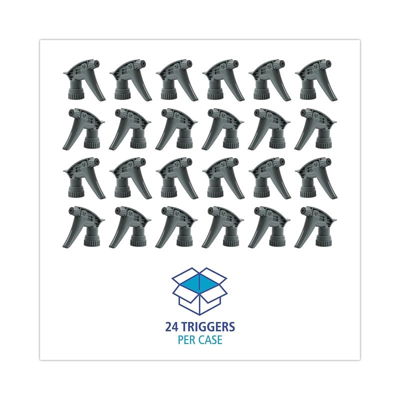 Boardwalk 511301 320CR 725 in Tube ChemicalResistant Trigger Sprayer for 16 oz Bottles  Gray 24Carton - Image 4