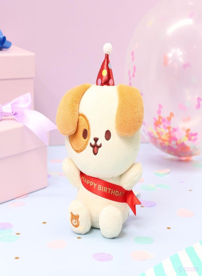 Anirollz Happy Birthday Puppiroll Plush - Soft & Cuddly Stuffed Dog, Cute Collectible Gift for Plush Lovers, 6” Small & Huggable - Image 2