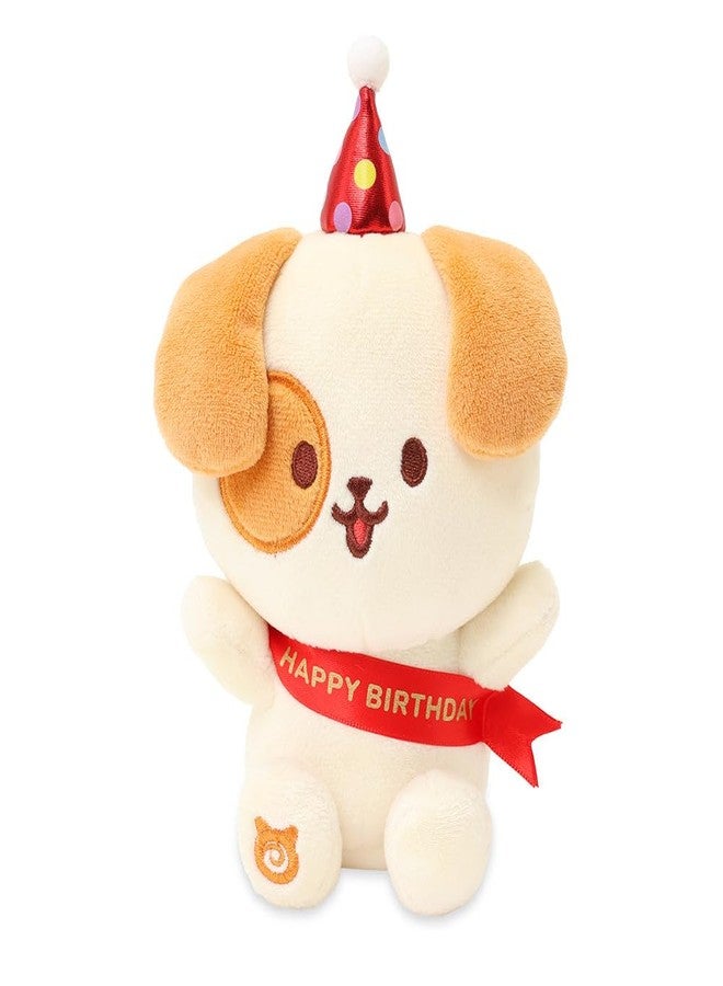 Anirollz Happy Birthday Puppiroll Plush - Soft & Cuddly Stuffed Dog, Cute Collectible Gift for Plush Lovers, 6” Small & Huggable - Image 1