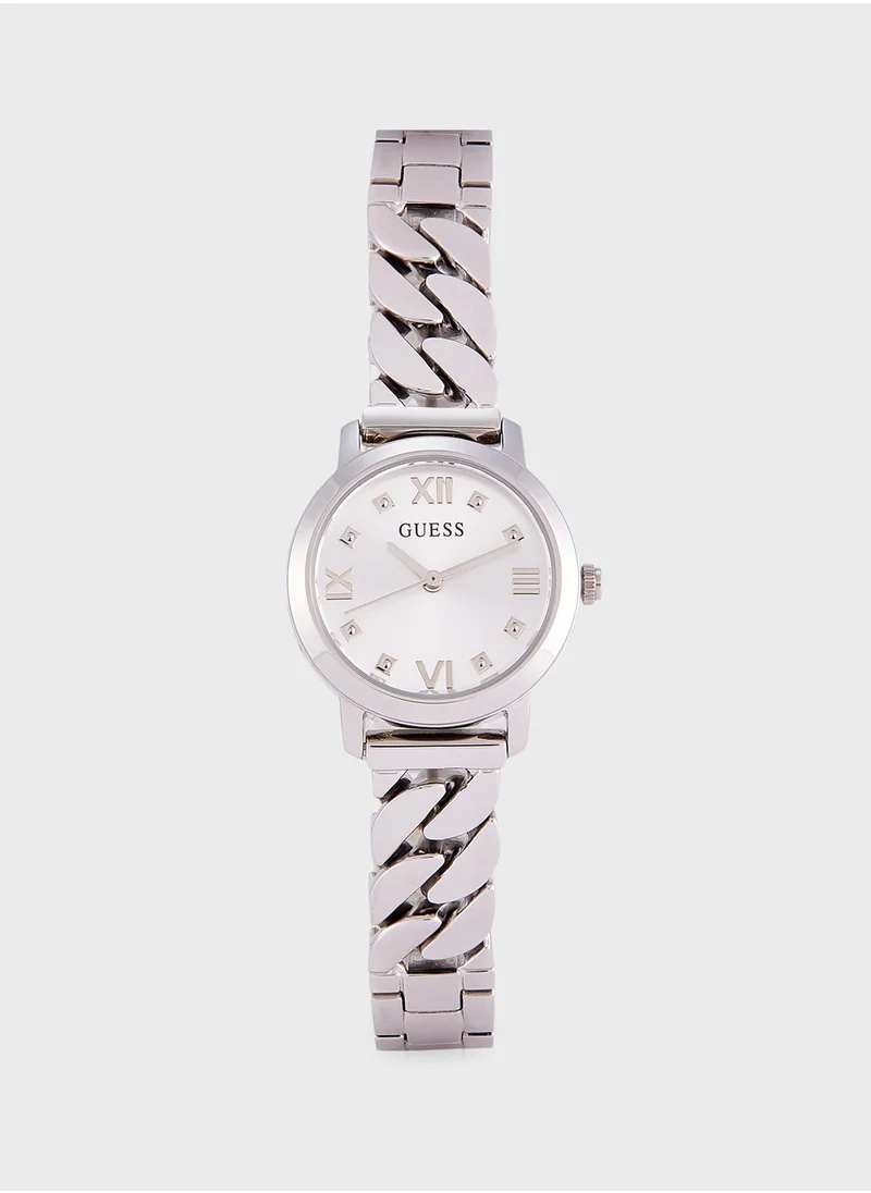 جس Chime Steel Strap Analog Watch
