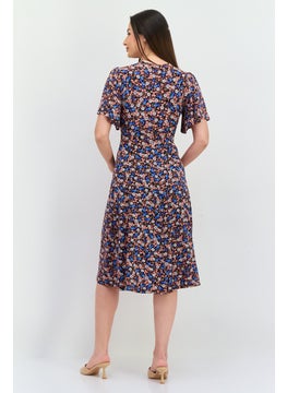 Maternity Floral Print Midi Dress, Black - pzsku/Z7B73E5EE86EF1FCCE399Z/45/_/1739629248/d9ecef7b-e275-4887-b9b7-8838bd99bf1c