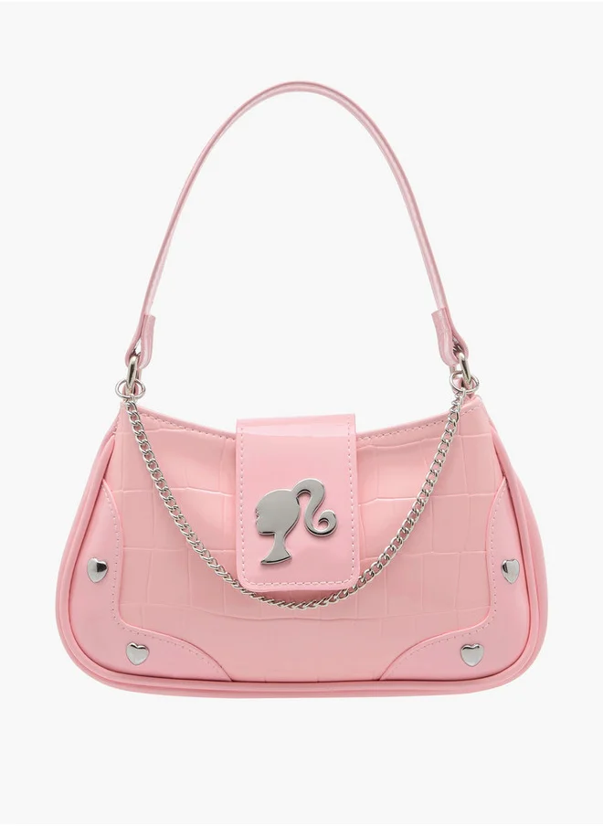 باربي Girls Applique Shoulder Bag with Chain Strap