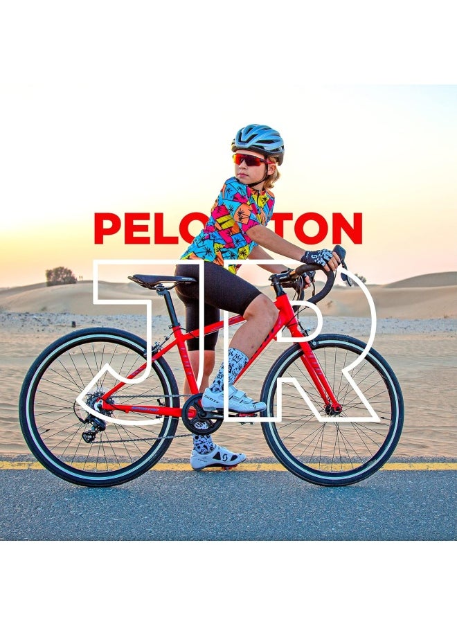 Spartan Jr Peloton Road Bicycle for Youth | 24 inch wheel size | 8 Speed Shimano gear| For teens and adults|Red  - Image 2