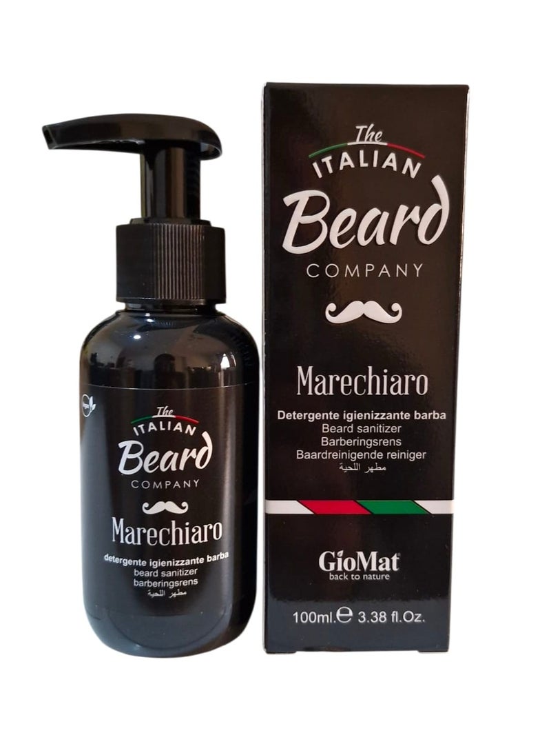GioMat Italian Beard Sanitizer Oil for Hair and Beard 100ml - MARECHIARO - Image 1