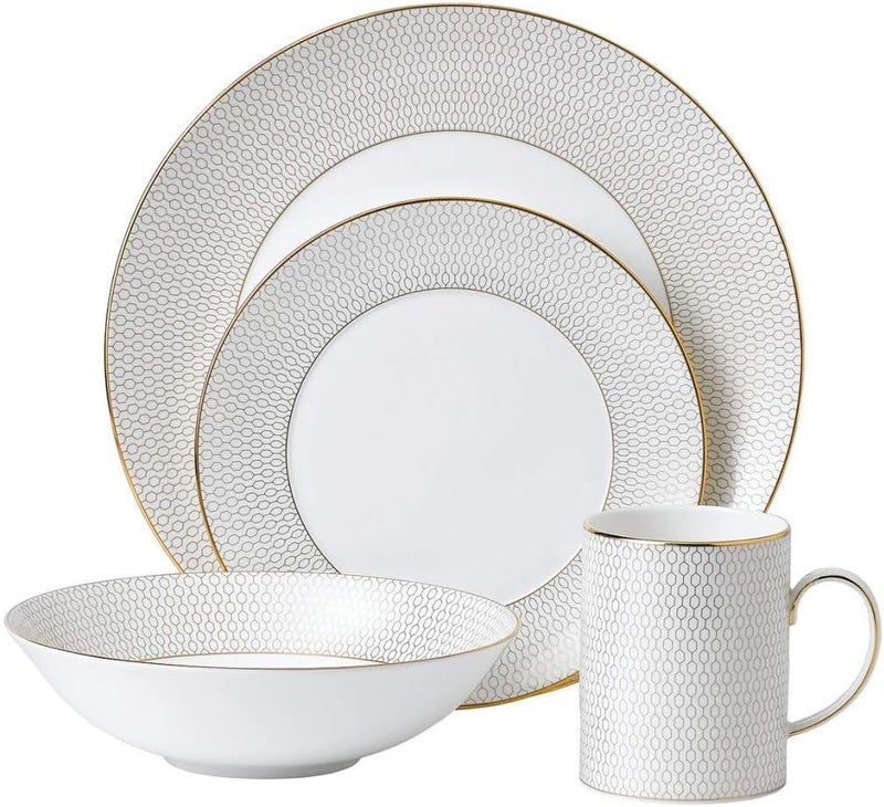 Wedgwood طقم تقديم ويدج وود جيو جولد 4 قطع - Image 1