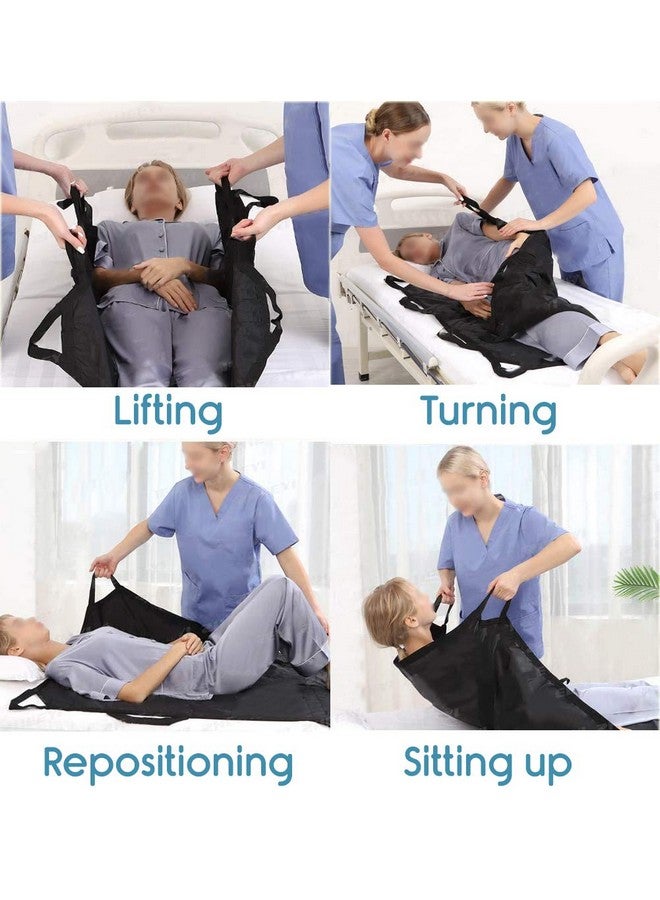 KosmoCare Patient Aid Positioning Sheet With Handles 42" X 36",Made With A Double Layer For Added Strenght,Transfer Sheet For Turning,Repositioning & Sitting Up,Washable Patient Positioning Sheet - Image 4