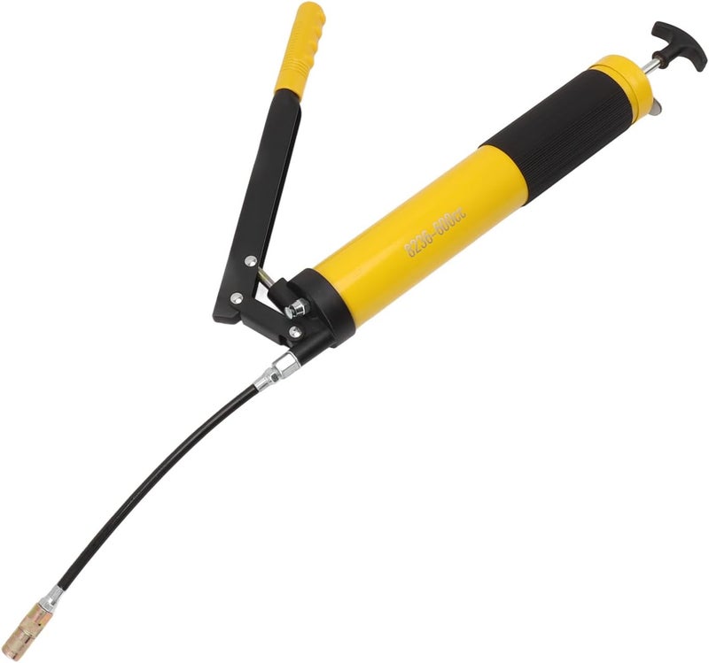 10000PSI High Pressure Manual Grease for Automobiles Trucks Ships with Hose for Comfortable Use and Reliable Performance (Yellow Single Piston) - Image 2