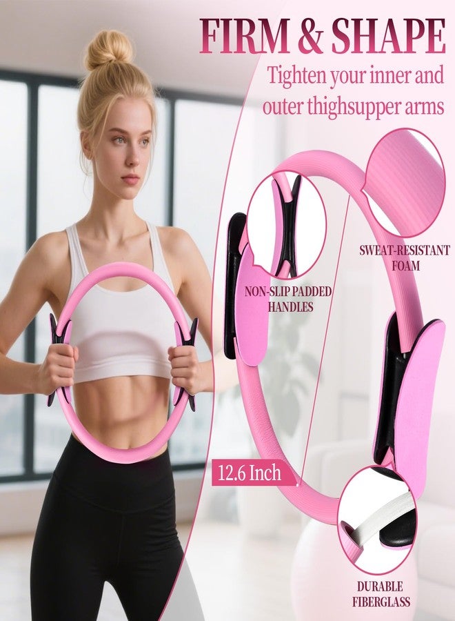 laapee Pilates Essentials Kit for Women 15 Pcs Pilates Equipment for Home Workouts with Yoga Circle Ball Ring, 5 Resistance Bands,Pedal Puller Resistance Band,Anti Slip Socks for Starter Set Accessories - Image 3