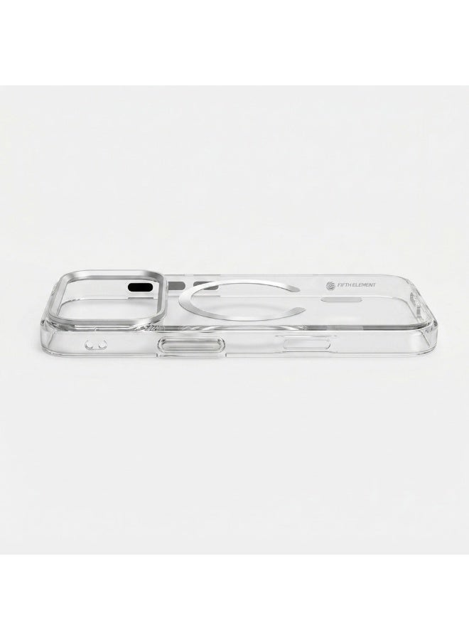 FIFTH ELEMENT CRYSTA Anti-Yellowing MagSafe Clear Case for iPhone 17 Pro, Military-Style Shock Absorption & Raised Camera Guard – Transparent - Image 4
