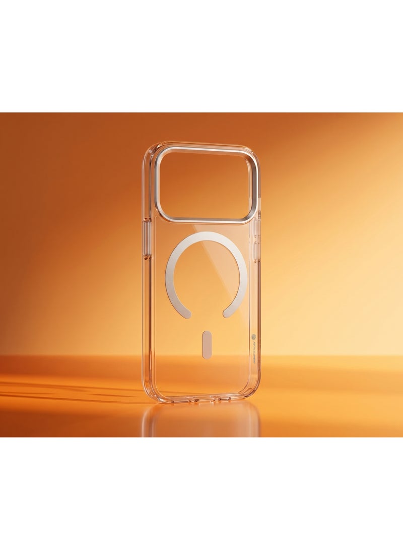 FIFTH ELEMENT CRYSTA Anti-Yellowing MagSafe Clear Case for iPhone 17 Pro, Military-Style Shock Absorption & Raised Camera Guard – Transparent - Image 3
