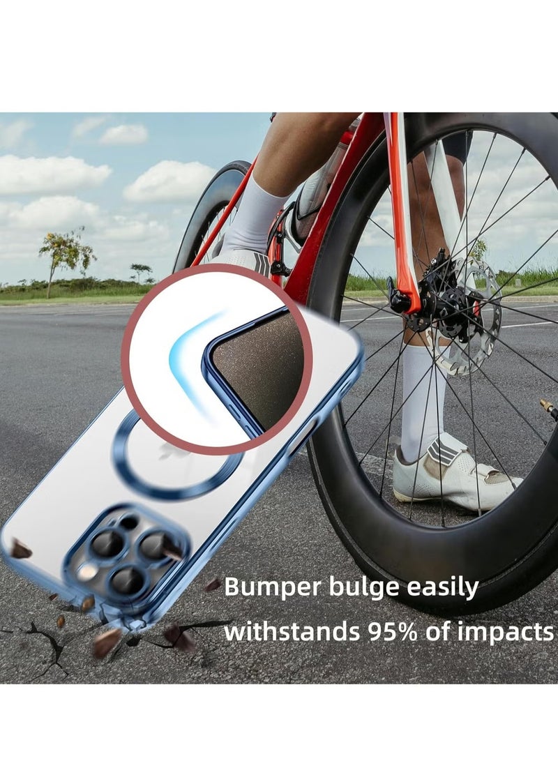 JAJEEK iPhone 16 Pro Max Magnetic Case – Compatible with MagSafe, Built-in Camera Protector, Soft TPU Anti-Scratch Shockproof Clear Case, Slim Design for iPhone 16 Pro Max 6.1 Inch - Image 4