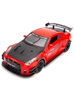 CHE ZHI Nissan GTR 1/24 Scale Model Car Toy, Zinc Alloy Pull Back Toy car with Sound and Light for Kids Boy Girl Gift  - Image 1