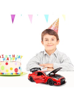 CHE ZHI Nissan GTR 1/24 Scale Model Car Toy, Zinc Alloy Pull Back Toy car with Sound and Light for Kids Boy Girl Gift  - Image 2