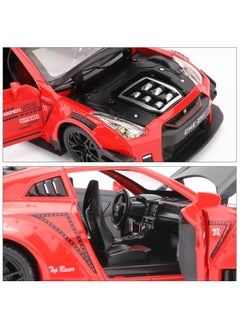 CHE ZHI Nissan GTR 1/24 Scale Model Car Toy, Zinc Alloy Pull Back Toy car with Sound and Light for Kids Boy Girl Gift  - Image 4