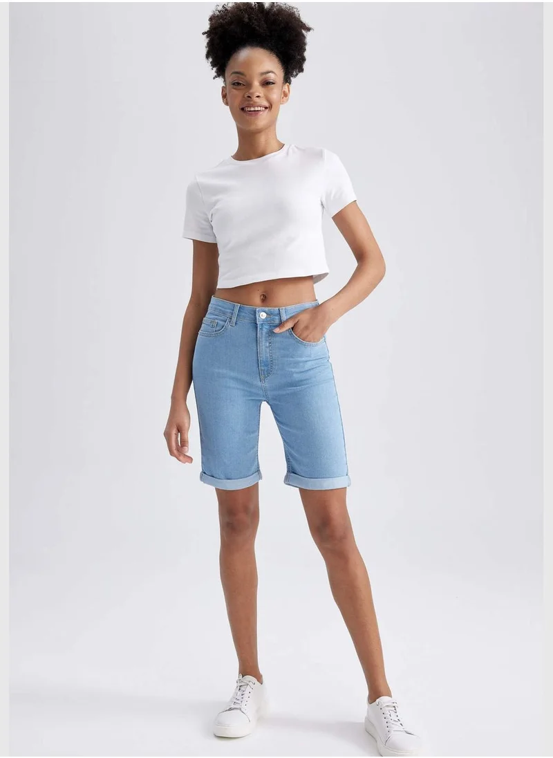 ديفاكتو Woman Denim Bermuda