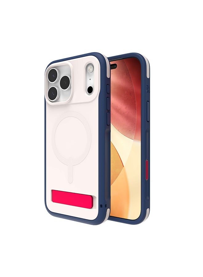 ZAGG iPhone 17 Pro Max Case – Sedona Snap MagSafe Compatible Kickstand Cover with Graphene Strength, 13 ft Drop Protection & Reinforced Bumpers – Royal Ember Blue - Image 4