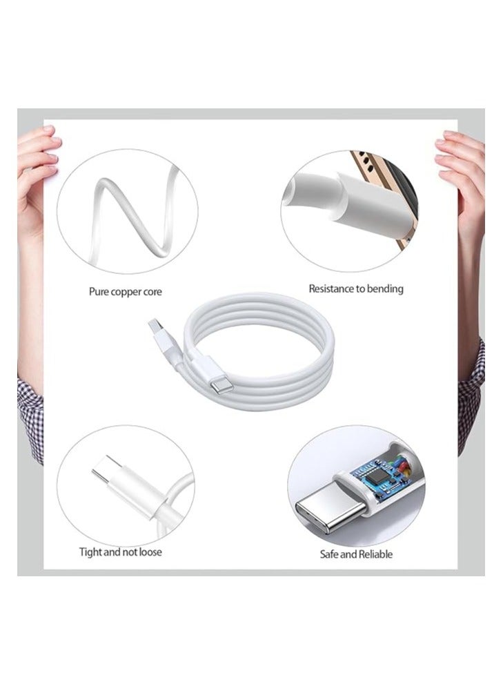 بيوينتي USB C Cable 1 Metre Length Android Auto Cable USB C 3A Fast Charging and Data Sync USB A to USB C Charger Cable for Phones Power Banks Laptops Type C (CarPlay Cable) - Image 3