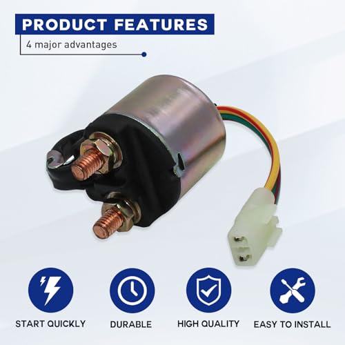 Yerbay Starter Solenoid Relay for Honda TRX350 Rancher 350 2000-2006/TRX420 Rancher 420 2009-2014/TRX500 Foreman 500 2005-2009 2011-2013/TRX450 Foreman 450 1998-2004/TRX400 Foreman 400 1995-2003 - Image 3