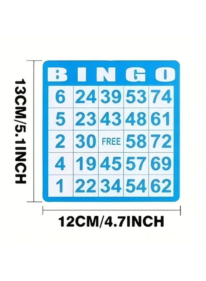 50 Bingo Cards Set With 100 Colorful Transparent Disks For Family School Games - Image 3