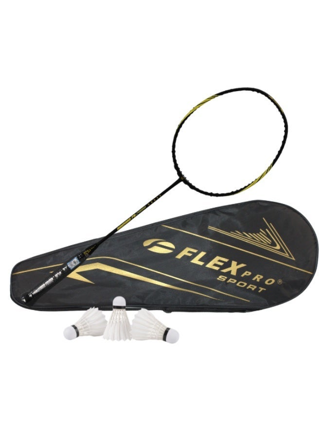 FLEX PRO FB 20000 | AB Pipe Diamond Defensive Series | Black-Green | 1 RACQUET and 1 BAG - Image 1