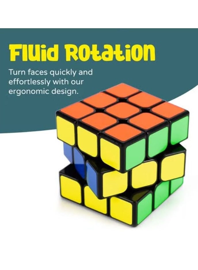 لعبة مكعبات سحرية مطابقة المكعبات للكبار والصغار – 3x3 - Image 2