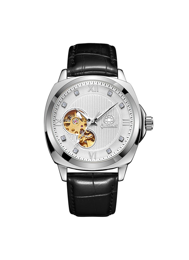 Generic Automatic Mechanical Watch Ancient Camel Mens Automatic Mechanical Watch Business Fashion Diamond Watch Luminous Creative WatchWhite shell White face gold machine White shell White face gold machine 