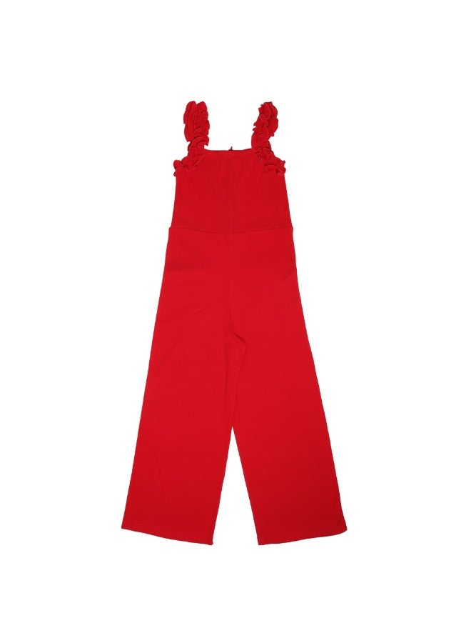 AIKO - Girls One Piece Red Jumpsuit 9-10Years - Image 2