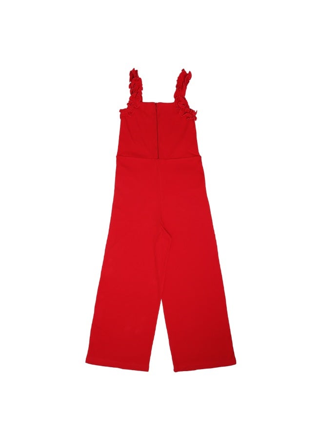 AIKO - Girls One Piece Red Jumpsuit 9-10Years - Image 3