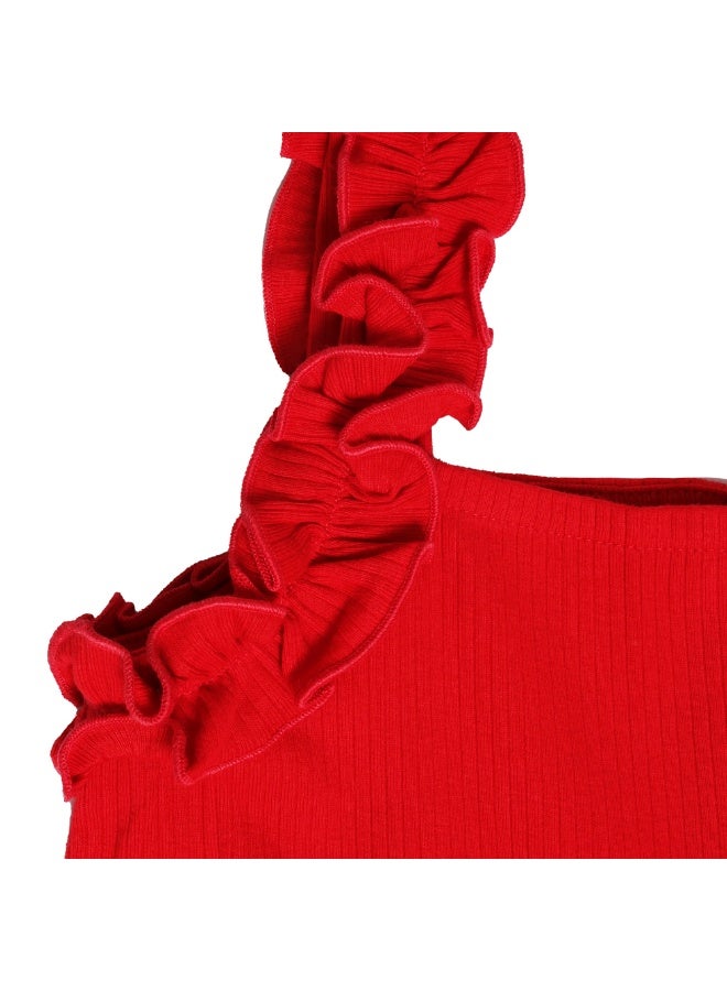 AIKO - Girls One Piece Red Jumpsuit 9-10Years - Image 5