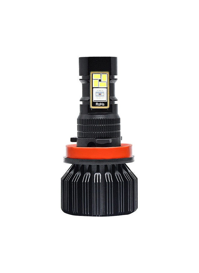 Generic - Multicolor LED Fog Light Bulb H8 H9 H11 Color Changing Fog Lights Multicolor Wireless APP BT Control DRL Fog Driving Lights Bulbs Pack of 2 - Image 1