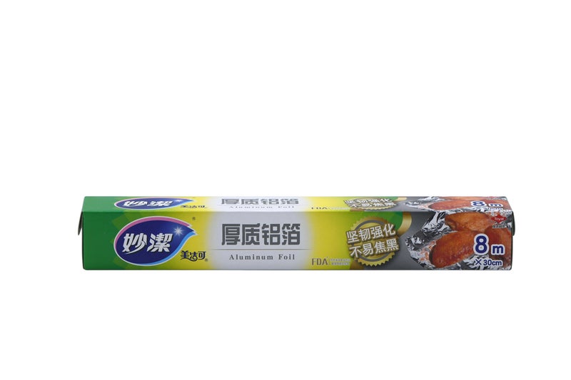 Household Thick Aluminum Foil Roll, MF26, Central Sawtooth Design, Even Heat Transfer, Tear Resistant & Anti-leakage - Image 1
