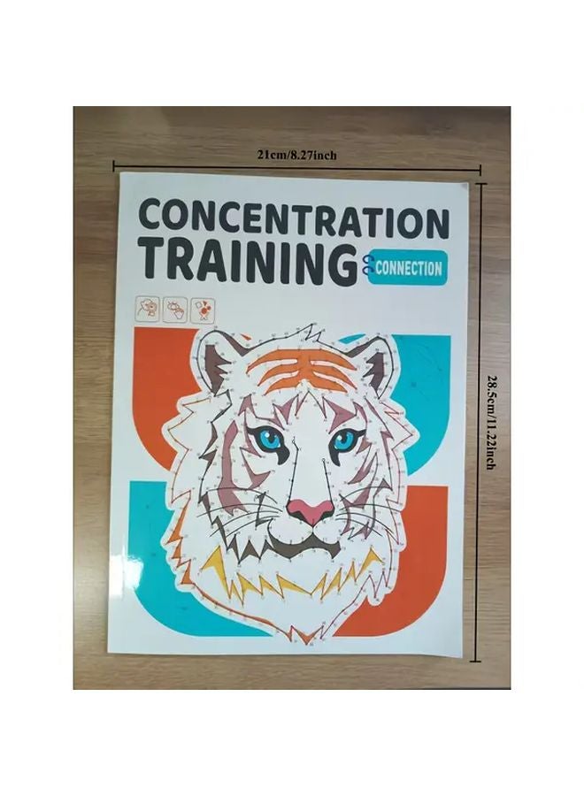 Reusable Kids Jigsaw Puzzle Book With Maze Game Coloring Pages Fine Motor Skills Development Three Exercise Paper - Image 4