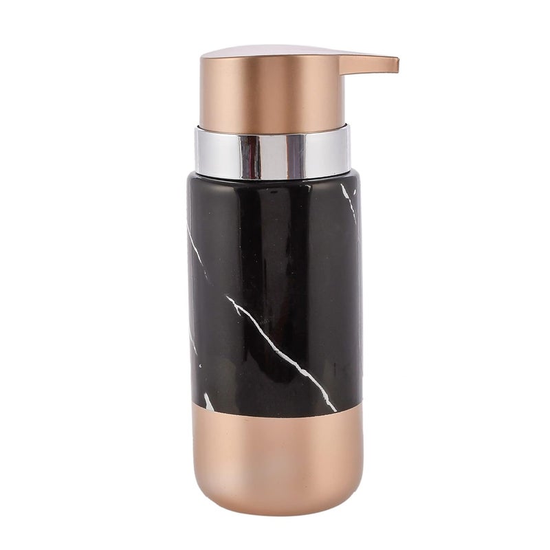 TAGROCK Ceramic Liquid Soap Dispenser Pump for Shampoo Sanitizers Liquid Handwash Ideal for Home KitchenBathroom 250ml Pack of 1 Black - Image 1