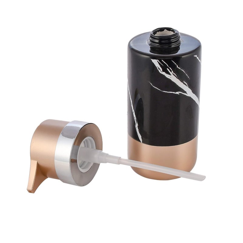 TAGROCK Ceramic Liquid Soap Dispenser Pump for Shampoo Sanitizers Liquid Handwash Ideal for Home KitchenBathroom 250ml Pack of 1 Black - Image 4