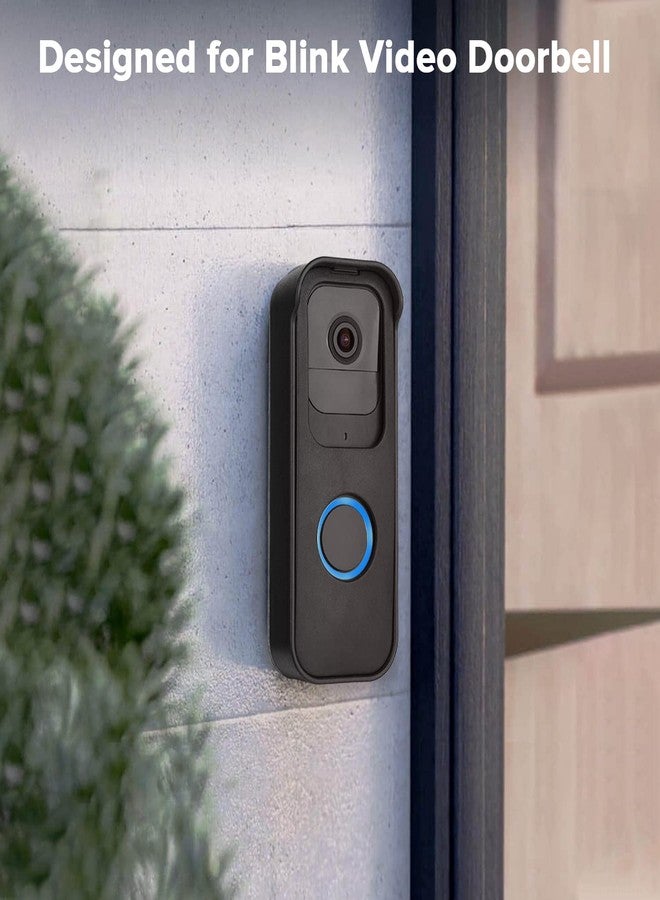 wochel No-Drilling Door Mount for Blink Video Doorbell, Adhesive Doorbell Mount Bracket, Accessories for Blink Doorbell Home Security System（Black） - Image 3