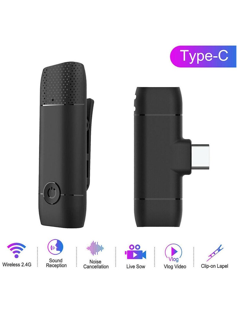 ELTRAZONE 2.4GHz Wireless Clip-on Lavalier Microphone M10 Black - Image 4