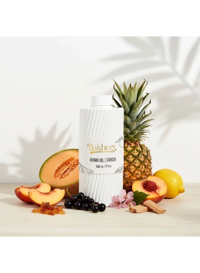 Bakhory Garden Aroma Oil 500ML, Fruity Floral Scent with Fresh Citrus & Warm Woody Notes | Premium Home Fragrance Oil - Image 2