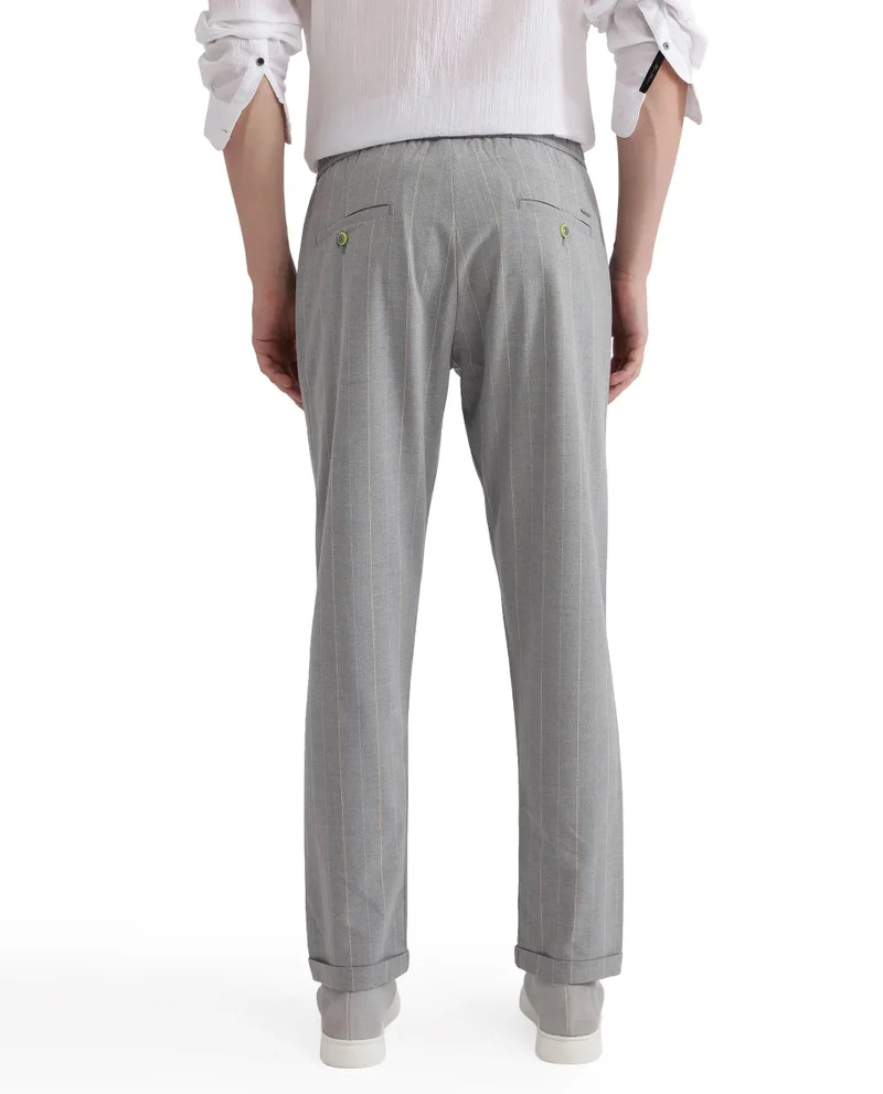 Rare Rabbit Men's Regular Fit Plain Trouser
