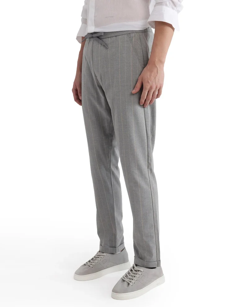 Rare Rabbit Men's Regular Fit Plain Trouser