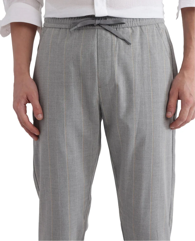 Rare Rabbit Men's Regular Fit Plain Trouser