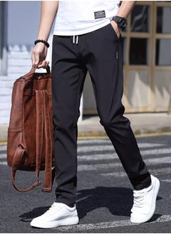 Generic Classic men's tailored trousers, fashionable straight-leg pants, casual business pants with pockets, comfortable and stylish solid-colored pants, and pants suitable for casual wear and outdoor activities  - Image 2