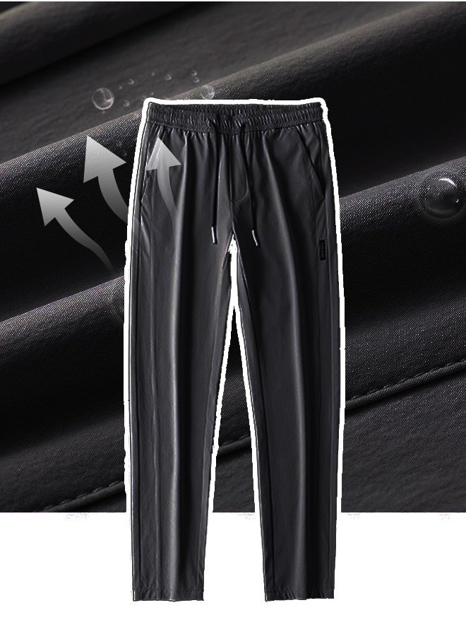 Generic Classic men's tailored trousers, fashionable straight-leg pants, casual business pants with pockets, comfortable and stylish solid-colored pants, and pants suitable for casual wear and outdoor activities  - Image 5