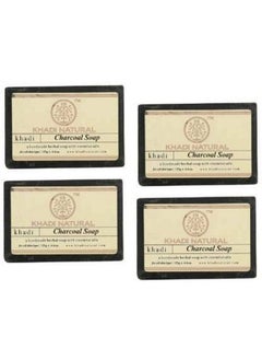 Khadi Natural Charcoal Soap Pack Of 4-125Gm Each 