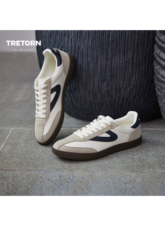 Tretorn أحذية رياضية تريترن يوني كلاسيك كوب تي تو ريترو بيضاء/بيج/سوداء مقاس 39 - Image 1