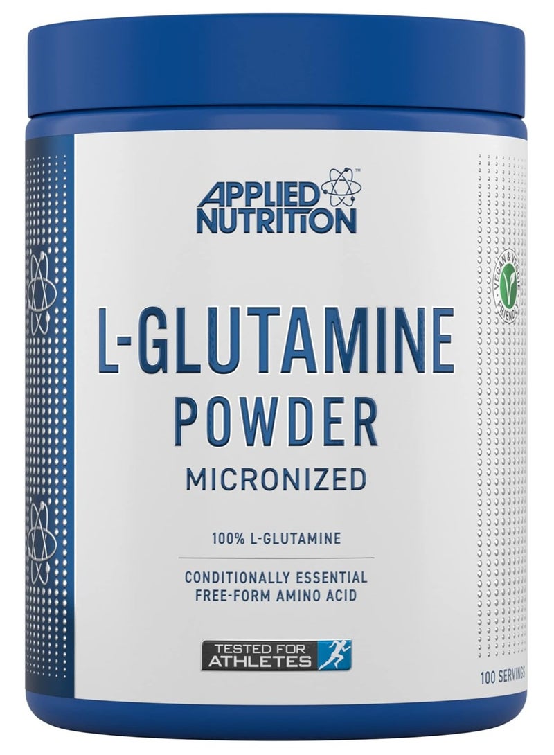 Applied Nutrition L Glutamine Powder - Amino Acid, Muscle Strength & Recovery, Boosts Immune System, Unflavoured (500g - 100 Servings) - Image 1