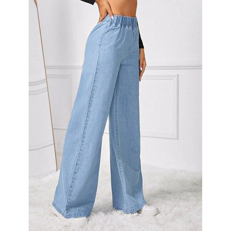 Unisex Casual Daily Denim Jeans - Image 4