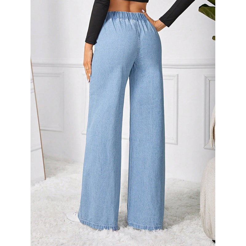 Unisex Casual Daily Denim Jeans - Image 5